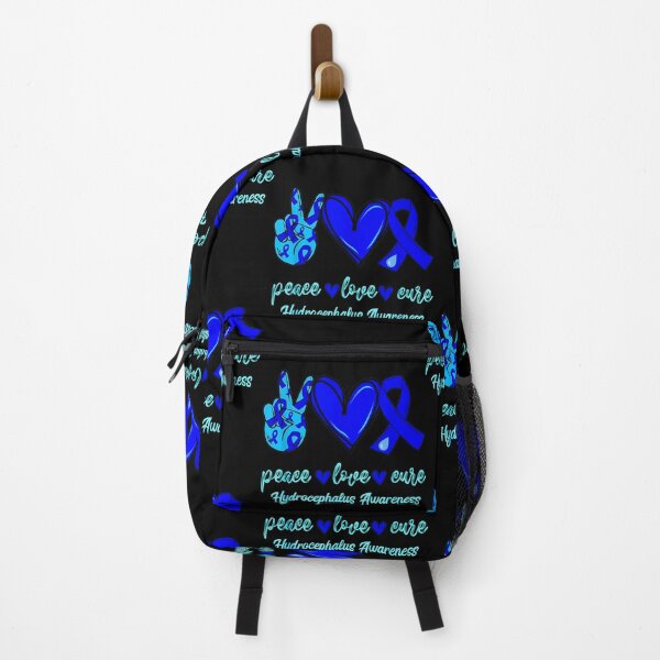 Item preview, Blue Peace, love, cure Hydrocephalus Awareness designed and sold by Designs Of all kinds.