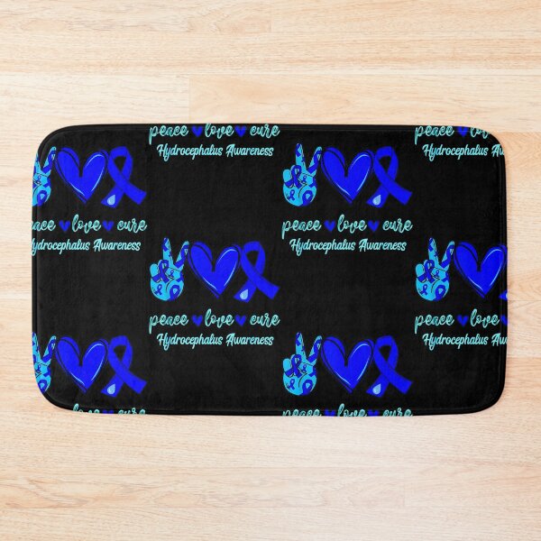 Item preview, Blue Peace, love, cure Hydrocephalus Awareness designed and sold by Designs Of all kinds.