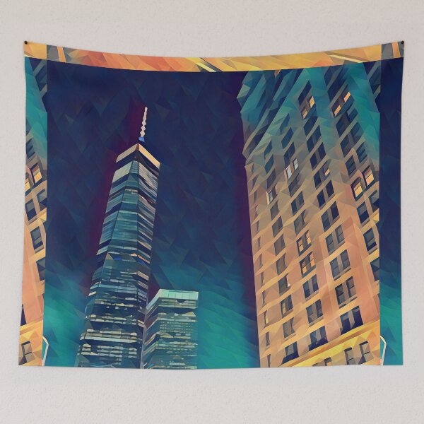 Artikelvorschau, New York Skyline - Low Poly Art - MM007LPAD1 entworfen und verkauft von MktngMultiverse.