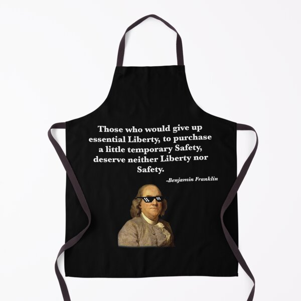 Item preview, Ben Franklin Liberty for Safety Quote designed and sold by FunGuru.