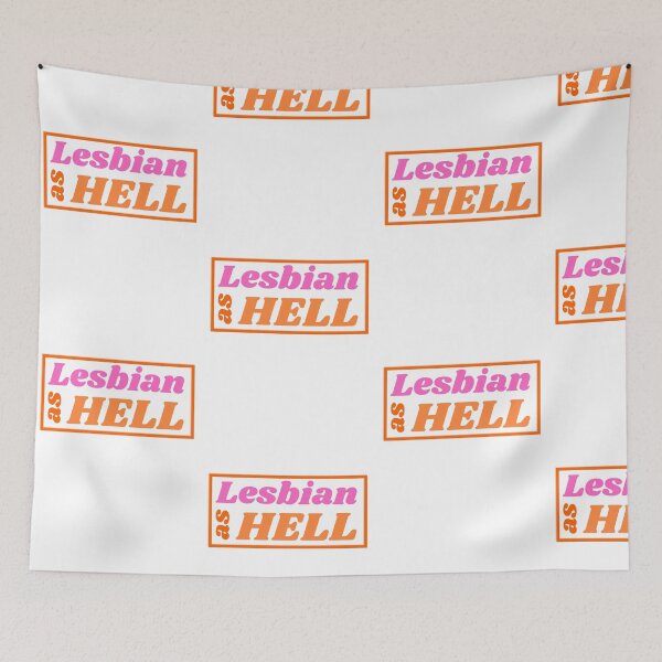 Item preview, Lesbian as hell Shirt for lesbians designed and sold by lucomini.