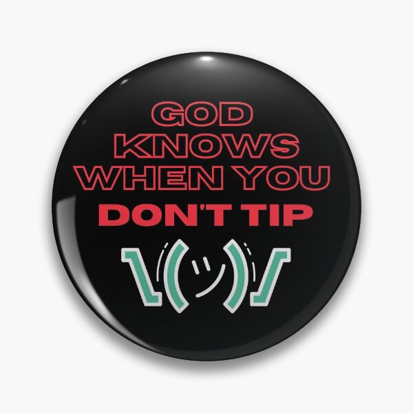 Item preview,  God Knows When You Dont Tip, Funny Bartender Gift, Bartending Joke, Mixologist Gift Idea designed and sold by springflow.