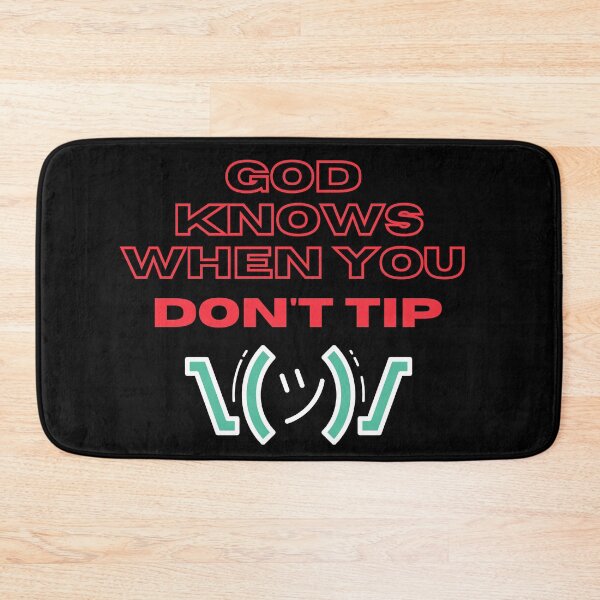 Item preview,  God Knows When You Dont Tip, Funny Bartender Gift, Bartending Joke, Mixologist Gift Idea designed and sold by springflow.