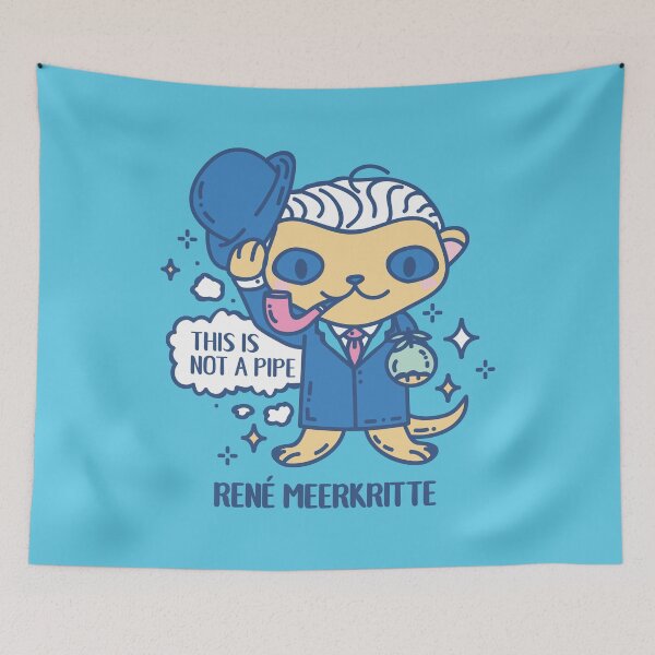 Item preview, René Meerkritte Funny Animal pun  designed and sold by SPIRIMAL.