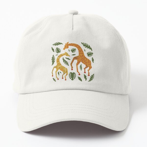 Dancing Giraffes with Patterns Dad Hat