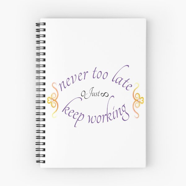 Item preview, never too late,new motivation design designed and sold by mybladen.