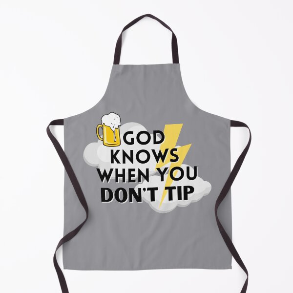 Item preview, God Knows When You Dont Tip, Funny Bartender Gift, Bartending Joke, Mixologist Gift Idea designed and sold by springflow.