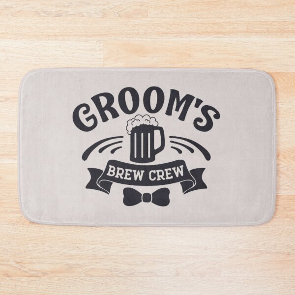 Item preview, Groom's Brew Crew Funny Group Beer Drinking Team designed and sold by SweetbeStore.