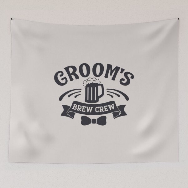 Item preview, Groom's Brew Crew Funny Group Beer Drinking Team designed and sold by SweetbeStore.