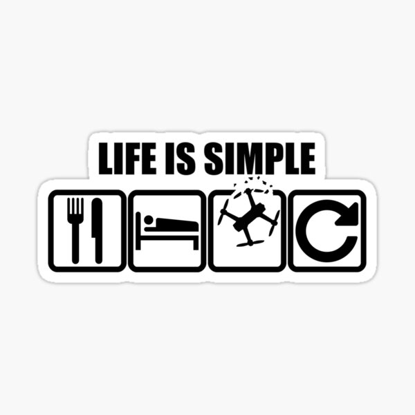 Item preview, Life is simple designed and sold by ZombieBee.