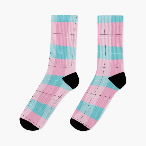 Item preview, Square Pattern in Baby pink and Cyan color designed and sold by Pearl-Island.