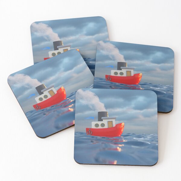 Item preview, cartoon ship sailing on the sea 2 designed and sold by Mike Kiev art.