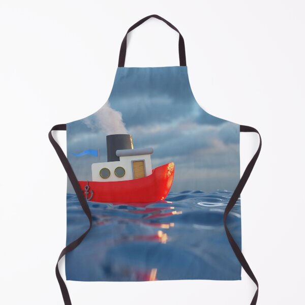 Item preview, cartoon ship sailing on the sea 2 designed and sold by Mike Kiev art.