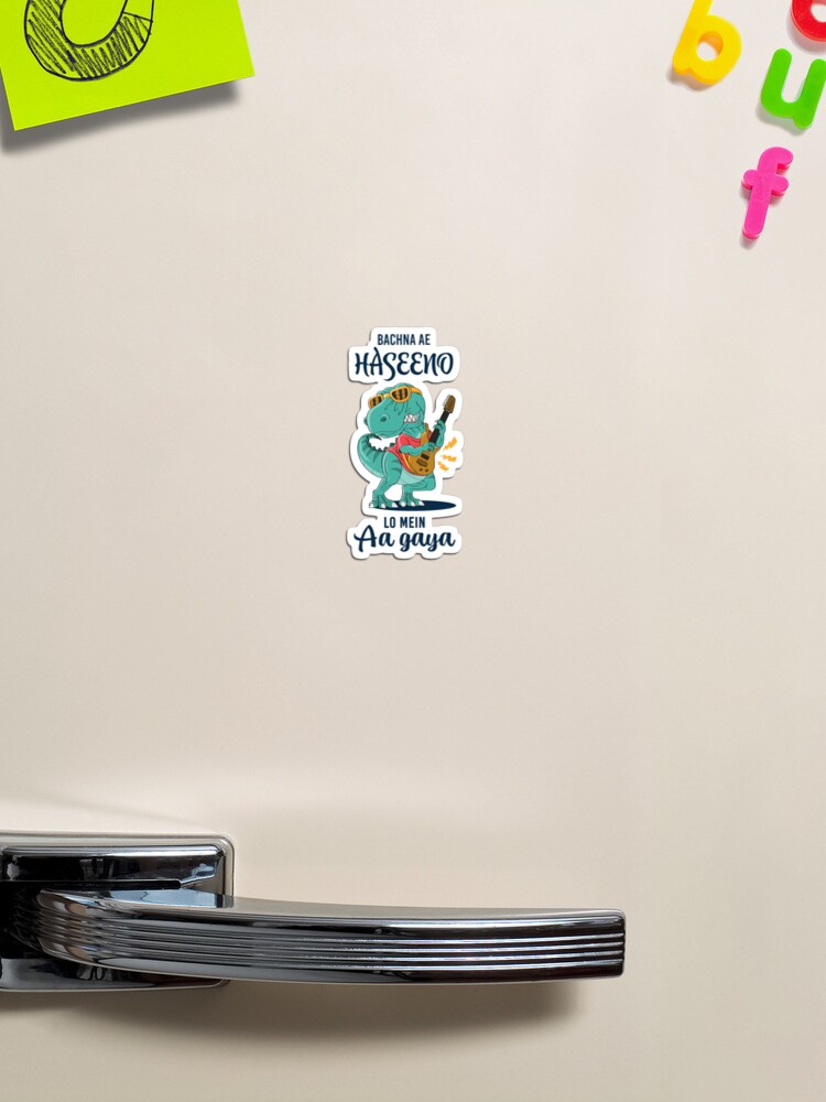 Thumbnail 1 of 3, Magnet, Bachna ae Haseeno (Watch out ladies, I have arrived) designed and sold by DesiBoli.