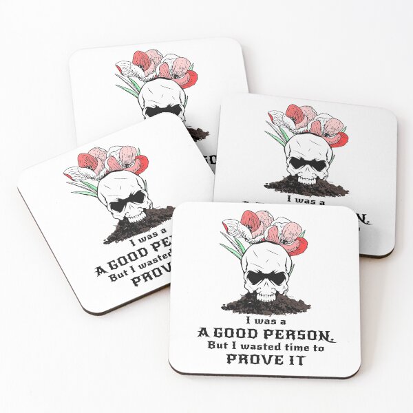 Item preview, Floral Skull Quote Design designed and sold by PodiShawna.