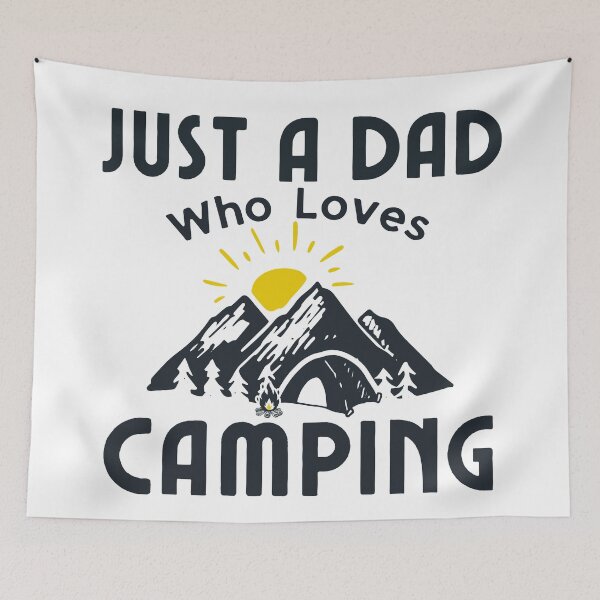 Item preview, Just A Dad Who Loves Camping designed and sold by SenGift.