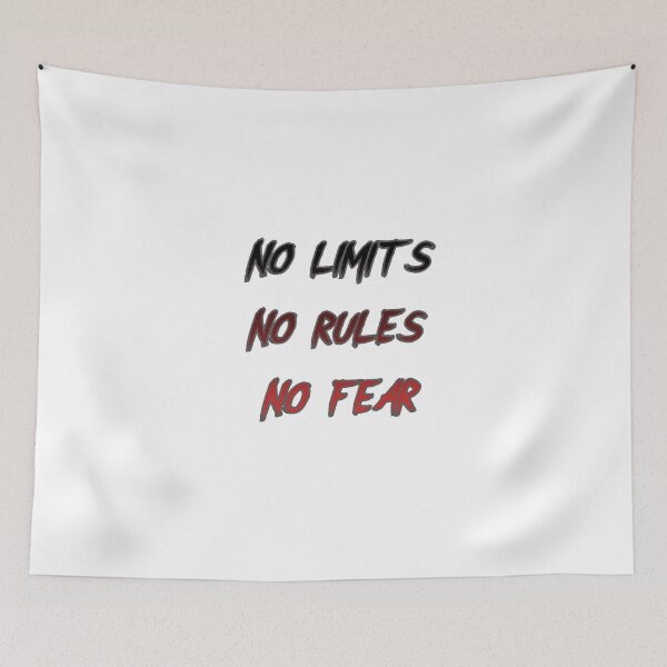 Item preview, No limits No rules No fear / live / fight / sport...Sticker designed and sold by BunnyDesing77.
