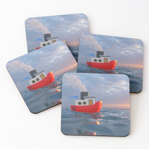 Item preview, cartoon ship sailing on the sea 3 designed and sold by Mike Kiev art.