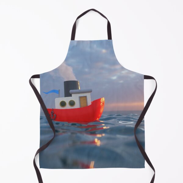 Item preview, cartoon ship sailing on the sea 3 designed and sold by Mike Kiev art.