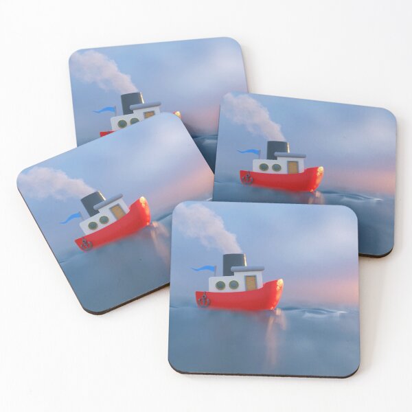 Item preview, cartoon ship sailing on the sea 4 designed and sold by Mike Kiev art.