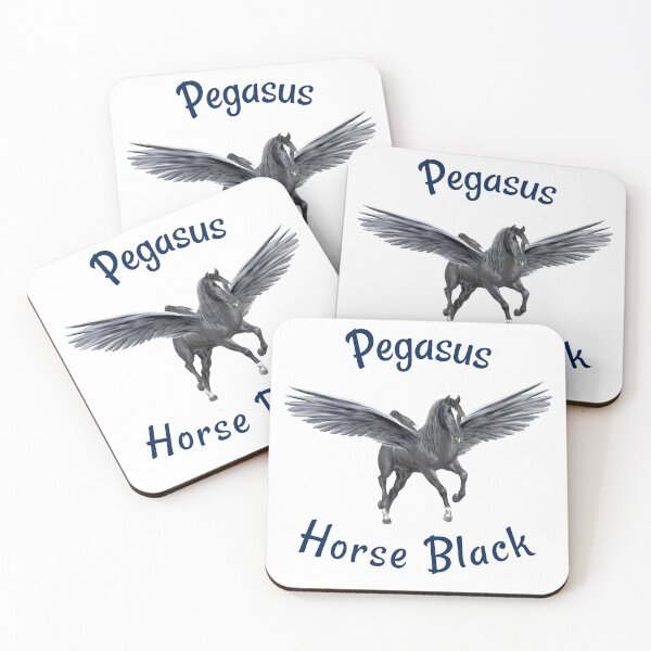 Item preview, Pegasus Horse Black T-Shirt designed and sold by The best online style shop.