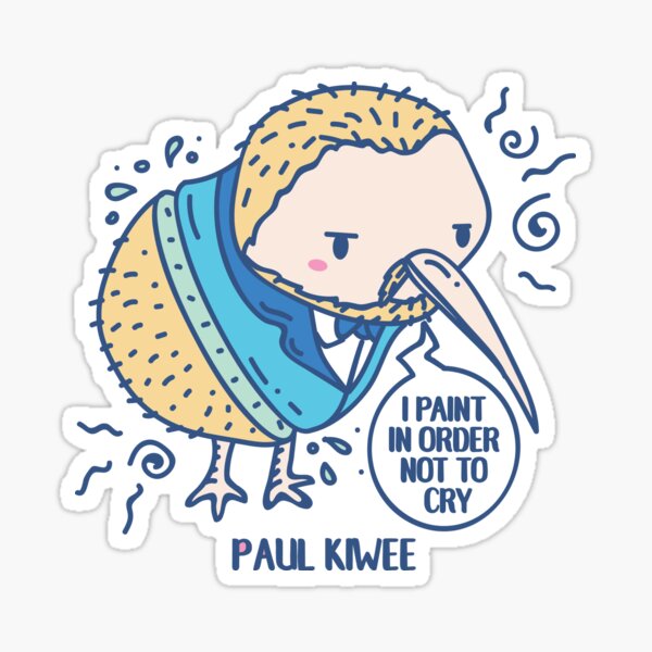 Paul Kiwee Funny Animal pun Sticker