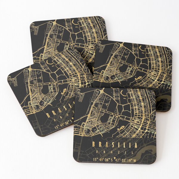 Item preview, Brasilia Map Brazil designed and sold by hatimelhag.