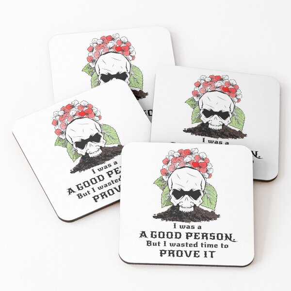 Item preview, Floral Skull Quote Design designed and sold by PodiShawna.
