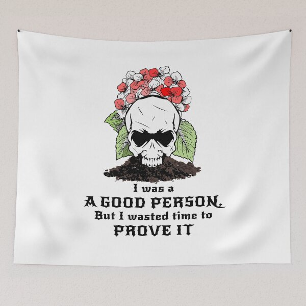 Item preview, Floral Skull Quote Design designed and sold by PodiShawna.