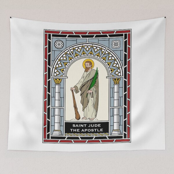 Item preview, ST JUDE under STAINED GLASS designed and sold by CatholicSaints.