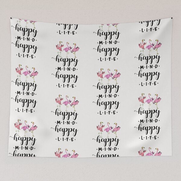 Item preview, Flamingo _ Happy Mind Happy Life  designed and sold by LeHongTien.
