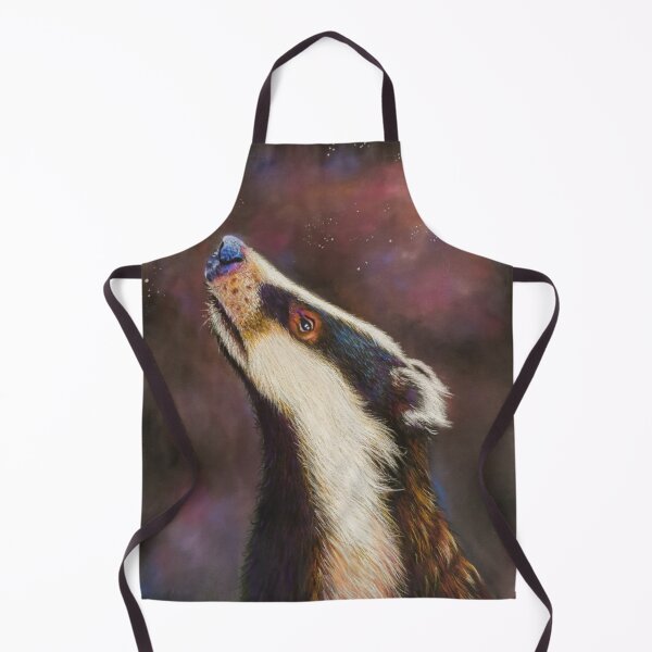 Item preview, Badger Watching Starry Sky - Cute Badger designed and sold by JulieSouster.