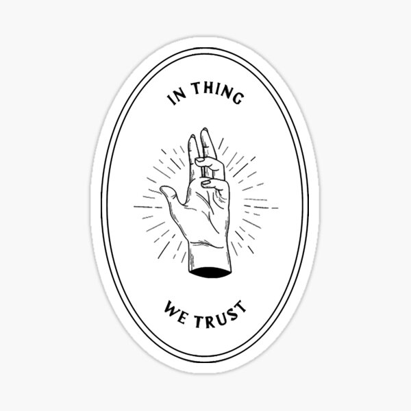 THING T. Thing Hand Character From the ADDAMS Wednesday Family Hand Drawing  Halloween Spooky Fall Character Sticker -  Norway