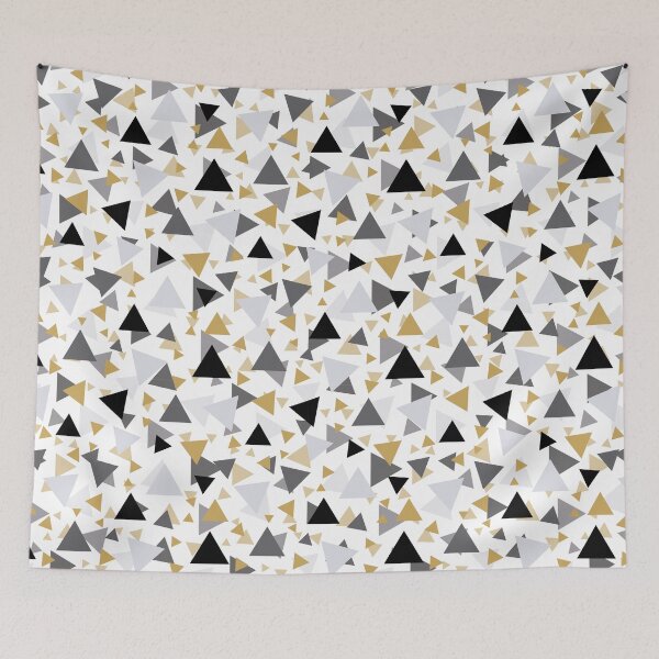 Item preview, Gold and gray triangles pattern designed and sold by BLMcreations.