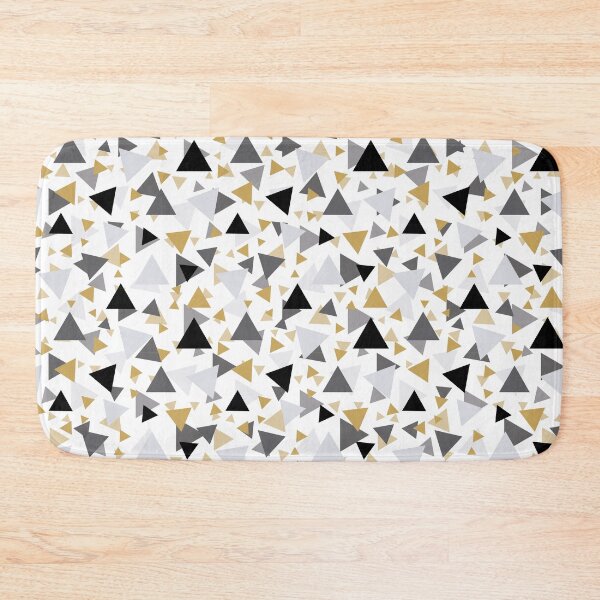 Item preview, Gold and gray triangles pattern designed and sold by BLMcreations.