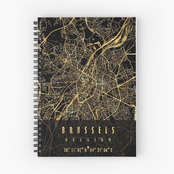 Item preview, Brussels Map Belgium designed and sold by hatimelhag.