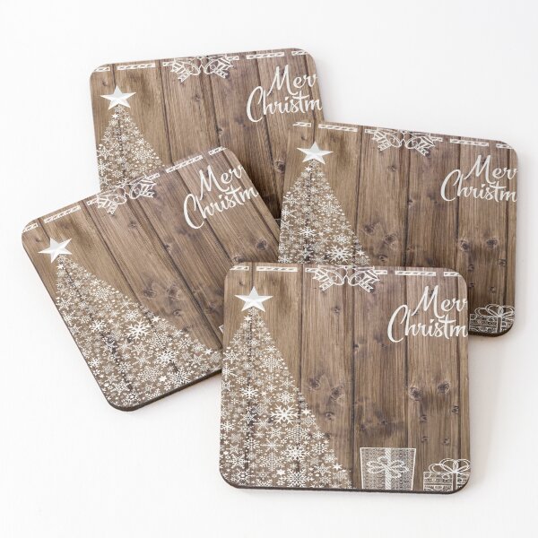 Item preview, Merry Christmas Snowflake Rustic Xmas Christmas  designed and sold by LSNDesign.