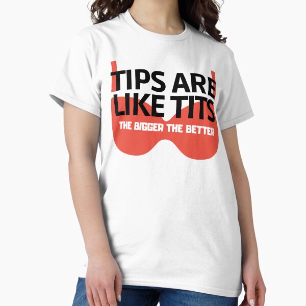 Item preview, Tips Are Like Tits The Bigger The Better, Funny Bartender Gift, Bartending Joke, Mixologist Gift Idea designed and sold by springflow.