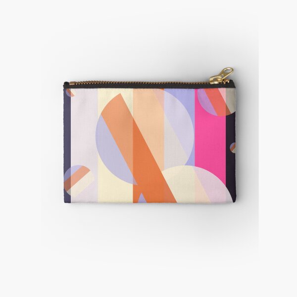 Item preview, Circle and Stripes, colorful stripes pattern with harmonized lavender and cornsilk designed and sold by davidscohen.