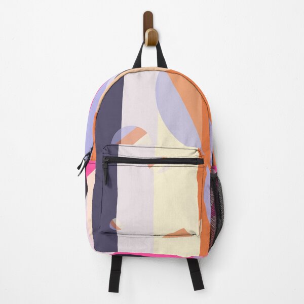 Item preview, Circle and Stripes, colorful stripes pattern with harmonized lavender and cornsilk designed and sold by davidscohen.