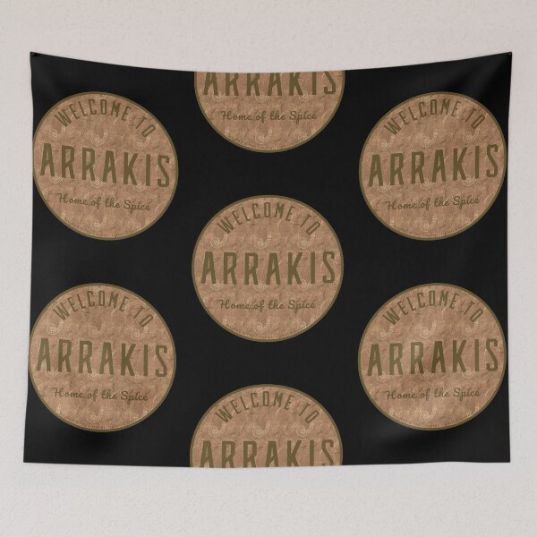 Item preview, Dune - Welcome to Arrakis Round (Dark Pattern) - designed and sold by Printerially.