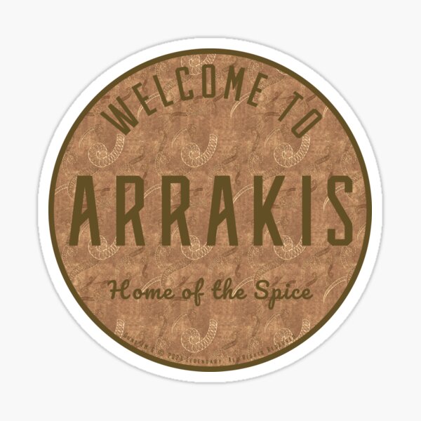 Item preview, Dune - Welcome to Arrakis Round (Dark Pattern) - designed and sold by Printerially.