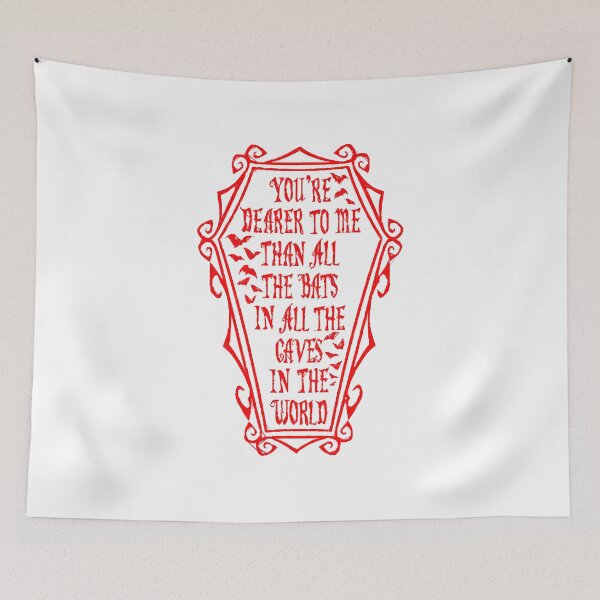 Item preview, Quoth Morticia in red designed and sold by BraxtonAbshire.