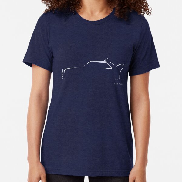 Profil Silhouette Audi Quattro S2 - weiß Vintage T-Shirt