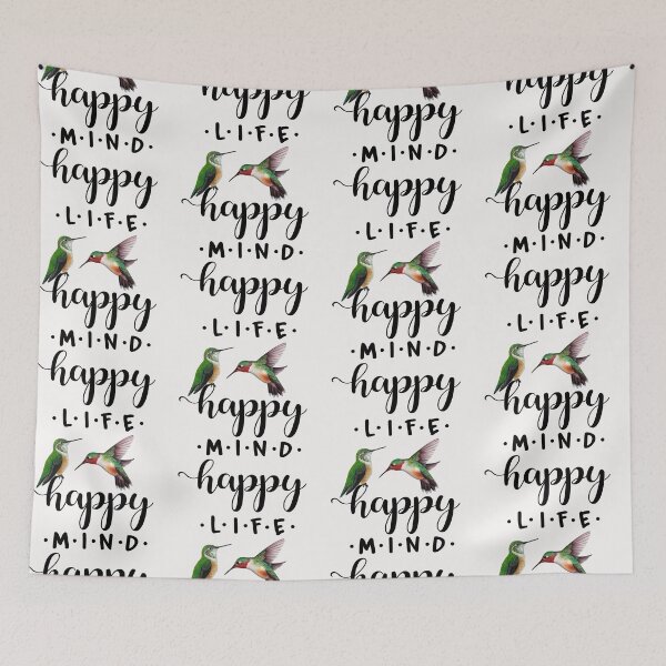 Item preview, Hummingbird _ Happy Mind Happy Life  designed and sold by LeHongTien.