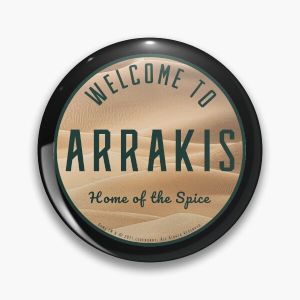Item preview, Dune - Welcome to Arrakis Round (Dark Image) - designed and sold by Printerially.