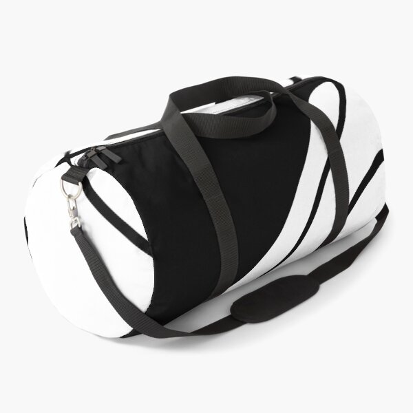 Women face single line art-red and black Duffle Bag