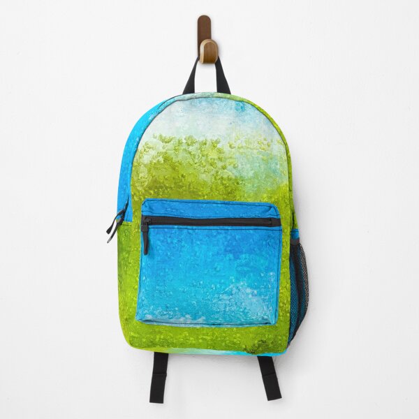 Item preview, Bali Abstract Landscape Painting - Green Blue Art designed and sold by learning4youth.