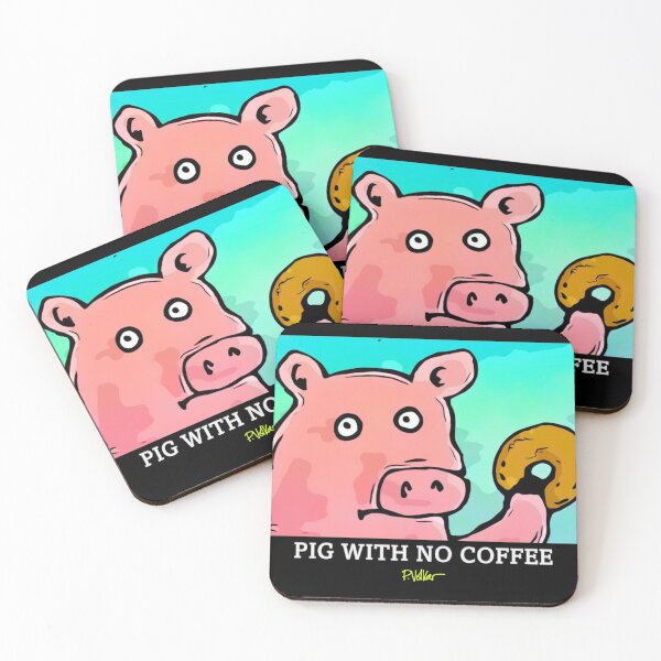 Item preview, PIG WITH NO COFFEE designed and sold by paulvolker.