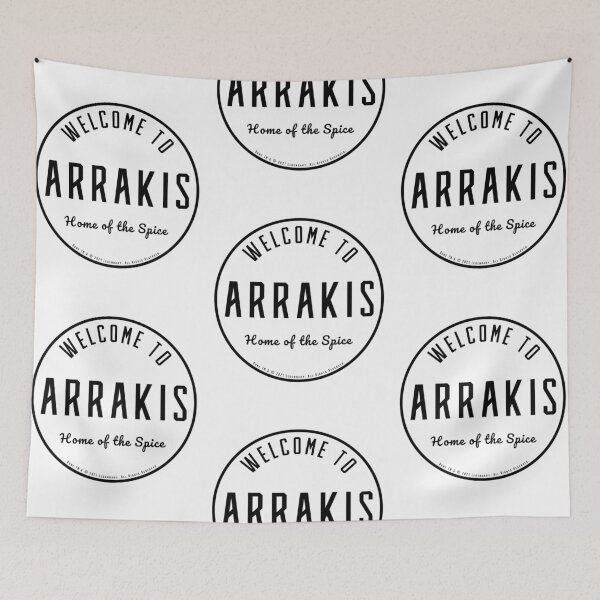 Item preview, Dune - Welcome to Arrakis Round (White) - designed and sold by Printerially.